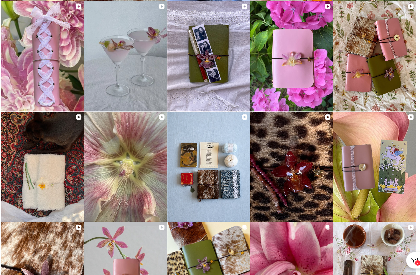 Ninfea archive image showing the crafted visual atmosphere of the atelier